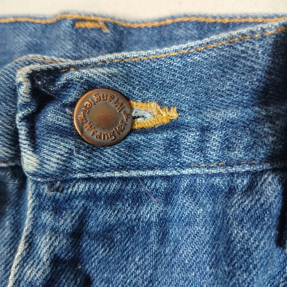 Wrangler Jeans Mens 33x30 Blue Vintage 85311PW Straight Leg Denim Made in USA